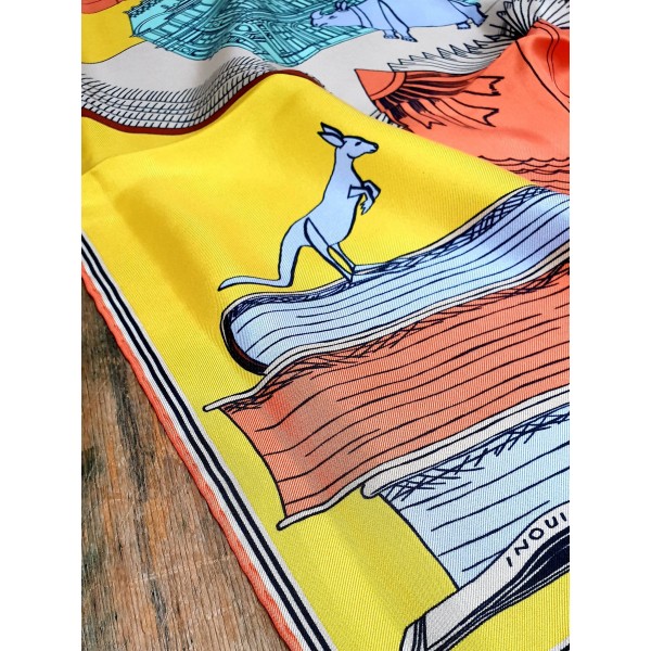 Inoui Editions šilko skara MUSEUM YELLOW